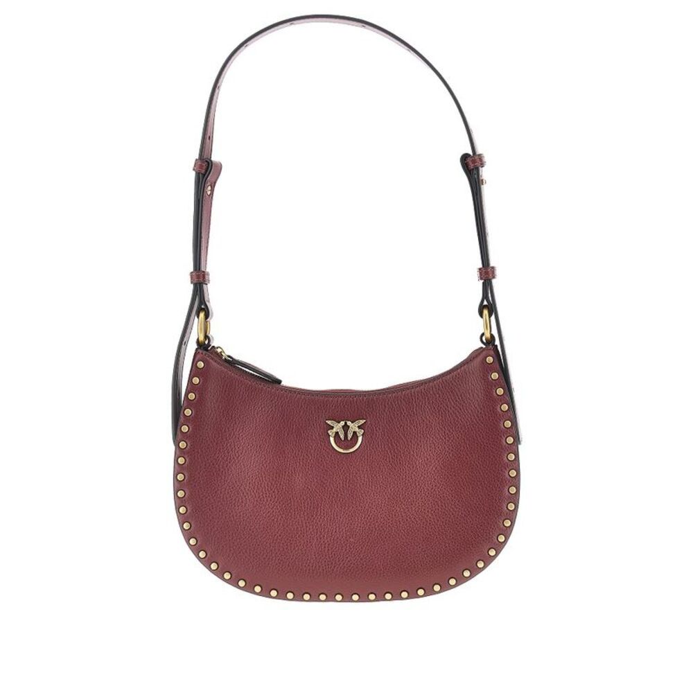 Pinko Women Leather 'Mini Half Moon' Shoulder Bag